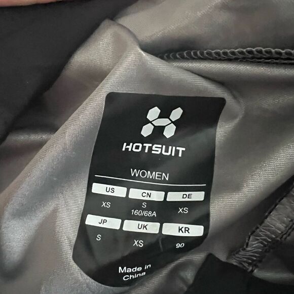 NWOT Hotsuit Black Sauna Shorts Burn Fat Womens Sz XS - Picture 4 of 7